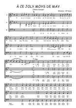 Téléchargez l'arrangement de la partition de Clement-Janequin-A-ce-joly-moys-de-May en PDF à trois voix
