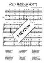 Téléchargez la partition de Colin prend sa hotte en PDF pour Chant et piano
