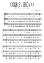 Téléchargez l'arrangement de la partition de hymn-confess-jehovah en PDF à trois voix
