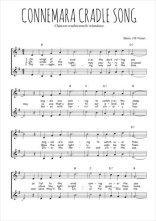 Téléchargez l'arrangement de la partition de irlande-connemara-cradle-song en PDF à deux voix