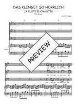 Téléchargez l'arrangement de la partition de Das klinget so herrlich en PDF pour trois voix mixtes et piano