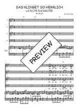 Téléchargez l'arrangement de la partition de Das klinget so herrlich en PDF pour 4 voix mixtes et piano