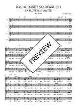 Téléchargez l'arrangement de la partition de mozart-la-flute-enchantee-das-klinget-so-herrlich en PDF à quatre voix