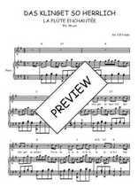 Téléchargez l'arrangement de la partition de mozart-la-flute-enchantee-das-klinget-so-herrlich en PDF pour Chant et piano
