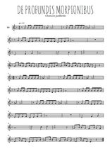 Téléchargez l'arrangement de la partition en Sib de la musique De profundis morpionibus en PDF