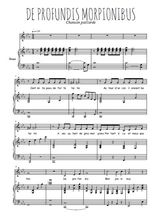 Téléchargez la partition de De profundis morpionibus en PDF pour Chant et piano
