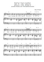 Téléchargez l'arrangement de la partition de noel-australian-deck-the-sheds en PDF pour Chant et piano