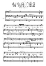 Téléchargez l'arrangement de la partition de deodat-de-severac-ma-poupee-cherie en PDF pour Chant et piano