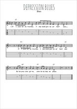 Téléchargez la tablature de la musique depression-blues en PDF