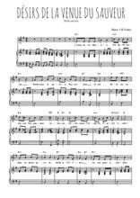 Téléchargez l'arrangement de la partition de Traditionnel-Desirs-de-la-venue-du-Sauveur en PDF pour Chant et piano