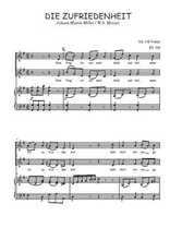 Téléchargez la partition de Die Zufriedenheit en PDF pour 2 voix égales et piano