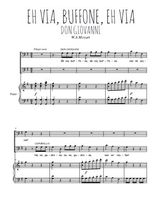 Téléchargez la partition de Eh via, buffone, eh via en PDF pour 2 voix égales et piano