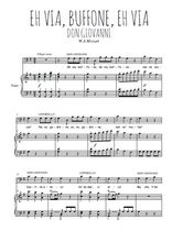 Téléchargez l'arrangement de la partition de wa-mozart-eh-via-buffone-eh-via en PDF pour Chant et piano