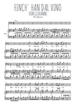 Téléchargez l'arrangement de la partition de wa-mozart-finch-han-dal-vino en PDF pour Chant et piano