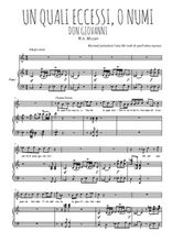 Téléchargez l'arrangement de la partition de wa-mozart-in-quali-eccessi-o-numi en PDF pour Chant et piano