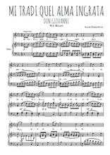Téléchargez l'arrangement de la partition de W.A.-Mozart-Mi-tradi-quell--alma-ingrata en PDF pour Chant et piano