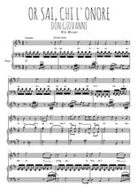 Téléchargez l'arrangement de la partition de wa-mozart-or-sai-chi-l-onore en PDF pour Chant et piano