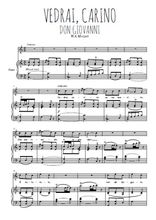 Téléchargez l'arrangement de la partition de wa-mozart-vedrai-carino en PDF pour Chant et piano