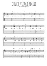 Téléchargez la tablature de la musique noel-douce-vierge-marie en PDF