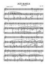 Téléchargez l'arrangement de la partition de Anton-Dvorak-Ave-Maria en PDF pour  et piano