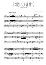 Téléchargez l'arrangement de la partition de Danse slave N°2 en PDF à trois voix