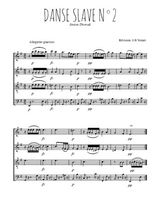 Téléchargez l'arrangement de la partition de Danse slave N°2 en PDF à quatre voix SATB