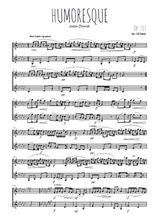 Téléchargez l'arrangement de la partition de Humoresque, op.101 en PDF à deux voix