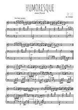 Téléchargez la partition de Humoresque, op.101 en PDF pour Mélodie et piano