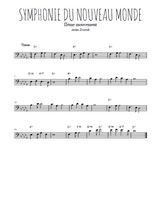 Téléchargez la partition de dvorak-symphonie-du-nouveau-monde-largo en clef de fa