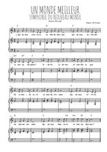 Téléchargez la partition de Un monde meilleur en PDF pour Chant et piano