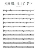 Téléchargez la partition en Sib de la musique edward-elgar-pomp-and-circumstance en PDF