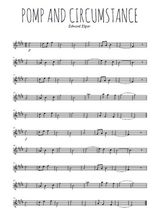 Téléchargez la partition pour saxophone en Mib de la musique edward-elgar-pomp-and-circumstance en PDF