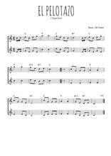 Téléchargez l'arrangement de la partition de danse-bretonne-el-pelotazo-chapeloise en PDF à deux voix