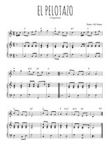 Téléchargez la partition de El Pelotazo en PDF pour Mélodie et piano
