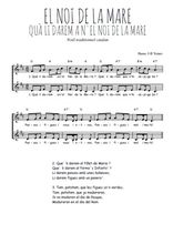 Téléchargez l'arrangement de la partition de Traditionnel-El-noi-de-la-mare en PDF à deux voix
