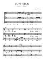 Téléchargez l'arrangement de la partition de Traditionnel-Enta-Nadal en PDF à trois voix