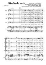 Téléchargez l'arrangement de la partition de Etoile du soir en PDF pour 4 voix mixtes et piano