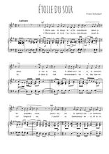 Téléchargez la partition de Etoile du soir en PDF pour Chant et piano