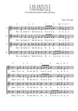 Téléchargez l'arrangement de la partition de Traditionnel-Farandole en PDF à quatre voix