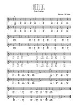 Téléchargez l'arrangement de la partition de Franz-Schubert-Heilig en PDF à deux voix