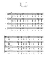 Téléchargez l'arrangement de la partition de Franz-Schubert-Heilig en PDF à quatre voix