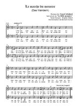 Téléchargez l'arrangement de la partition de Franz-Schubert-La-marche-du-meunier en PDF à deux voix