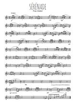 Téléchargez la partition de la musique schubert-serenade en PDF, pour flûte traversière