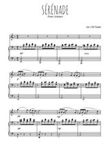 Téléchargez la partition de Séranade en PDF pour Mélodie et piano