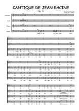 Gabriel Fauré - Cantique de Jean Racine