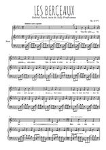 Téléchargez l'arrangement de la partition de gabriel-faure-les-berceaux en PDF pour Chant et piano
