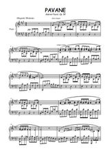Téléchargez la partition de Pavane en PDF pour Chant et piano