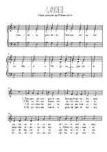 Téléchargez l'arrangement de la partition de Gaudete, Christus est natus en PDF à trois voix
