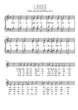 Téléchargez l'arrangement de la partition de Gaudete, Christus est natus en PDF à quatre voix SATB