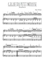 Téléchargez la partition de Gigue du petit mousse en PDF pour Mélodie et piano